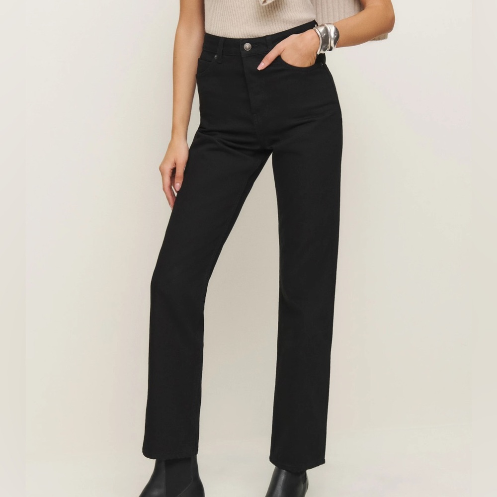 Reformation Cynthia High Rise Straight Jeans